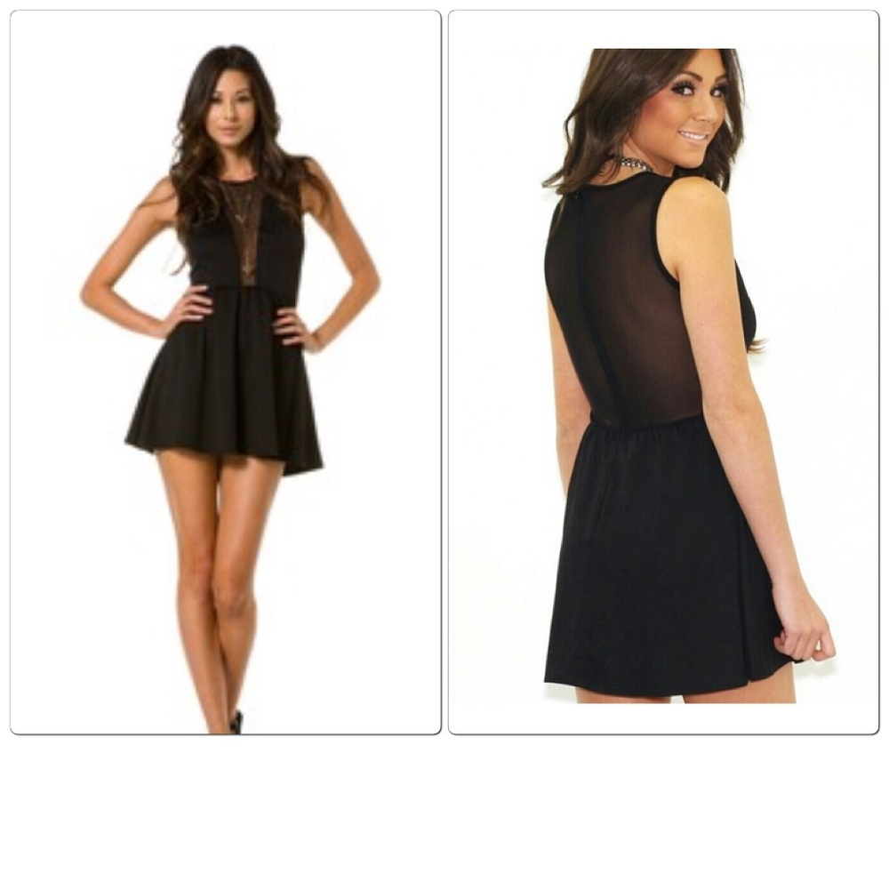 Black Mesh Dress